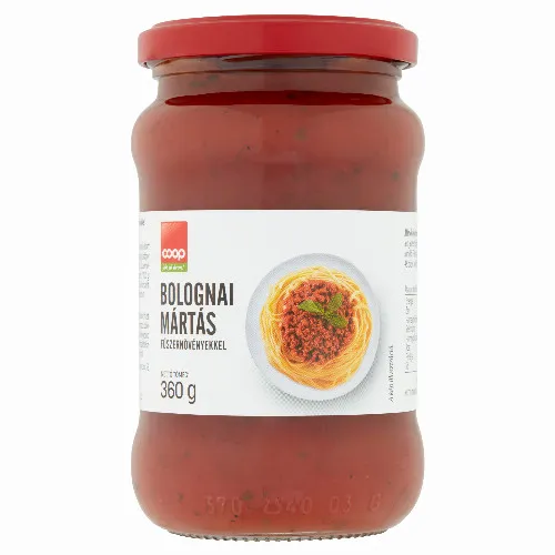 Coop bolognai mártás fűszernövényekkel 360 g