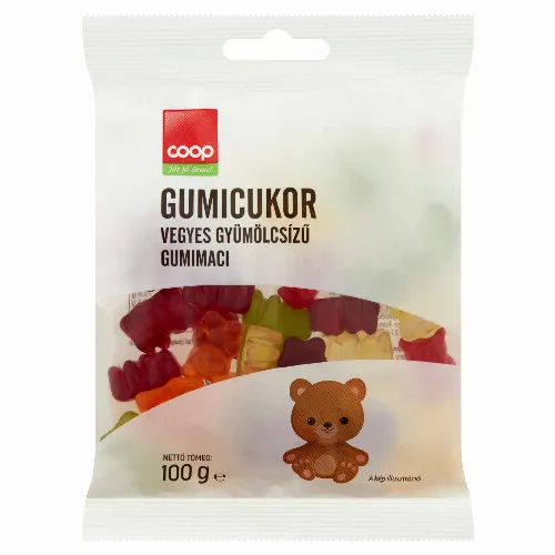 Coop Gumimaci vegyes gyümölcsízű gumicukor 100 g