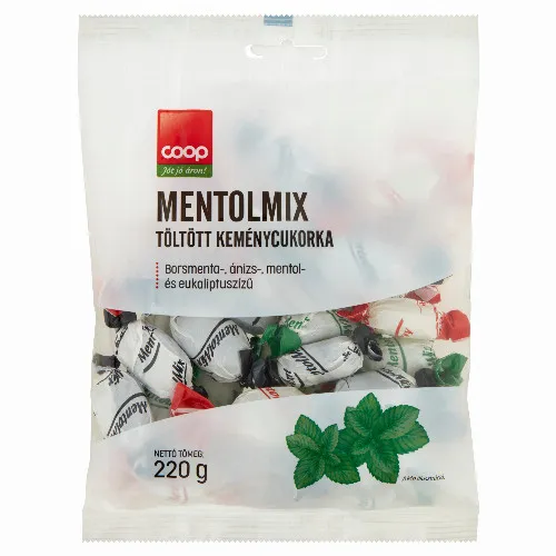 Coop Mentolmix töltött keménycukorka 220 g