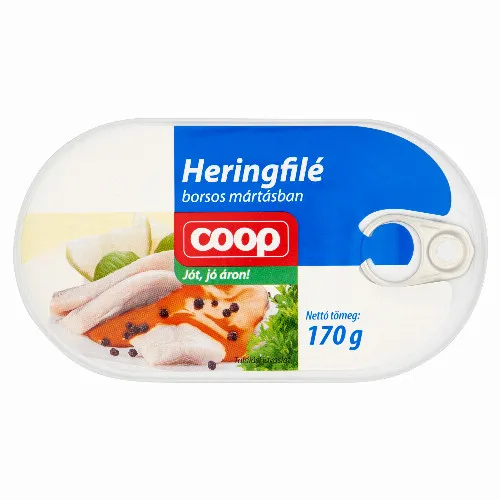 Coop heringfilé borsos mártásban 170 g