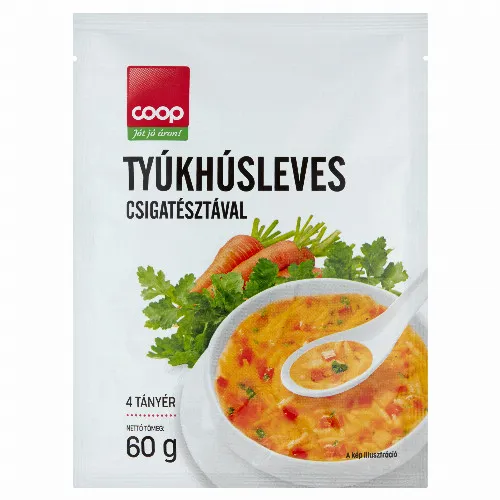 Cоор tyúkhúsleves csigatésztával 60 g