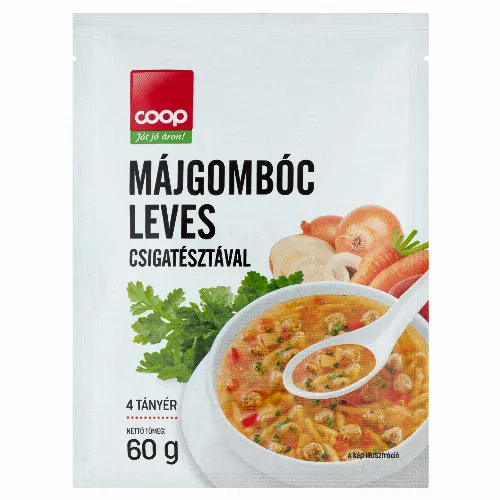 Cоор májgombóc leves csigatésztával 60 g