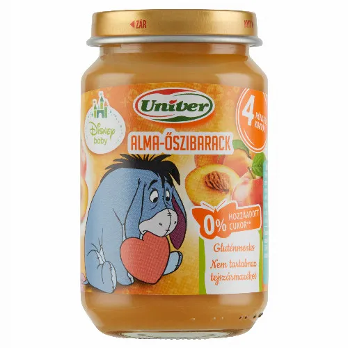 Univer alma-őszibarack bébidesszert 4 hónapos kortól 163 g