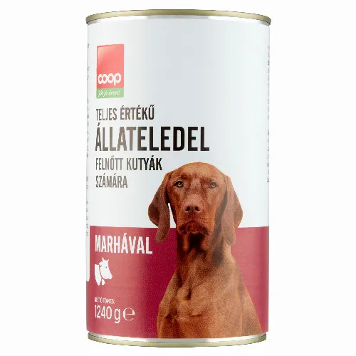 Cоор teljes értékű állateledel felnőtt kutyák számára marhával 1240 g