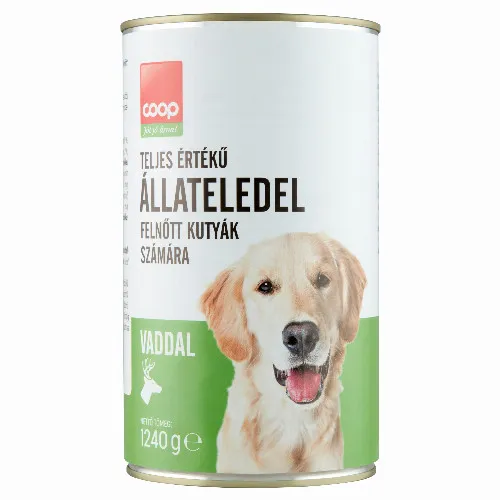 Cоор teljes értékű állateledel felnőtt kutyák számára vaddal 1240 g