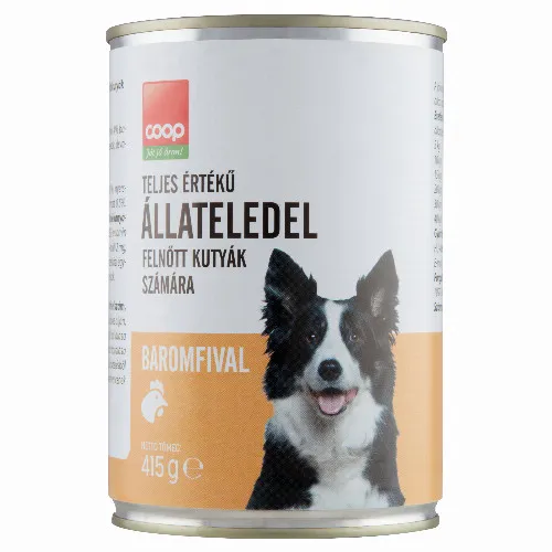 Coop teljes értékű állateledel felnőtt kutyák számára baromfival 415 g