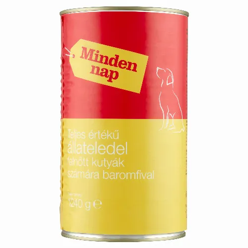 Minden nap teljes értékű állateledel felnőtt kutyák számára baromfival 1240 g