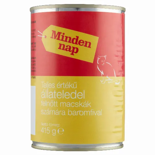 Minden nap teljes értékű állateledel felnőtt macskák számára baromfival 415 g 