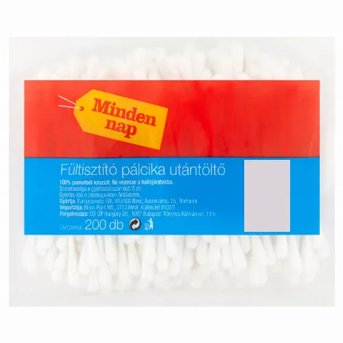 Minden nap fültisztító pálcika utántöltő 200 db