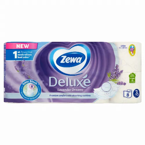 Zewa Deluxe Lavender Dreams toalettpapír 3 rétegű 8 tekercs