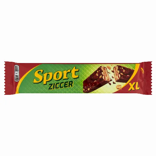 Sport Ziccer XL Ostya rumízű földimogyorós töltelékkel, földimogyoróval és étcsokoládéval 49 g