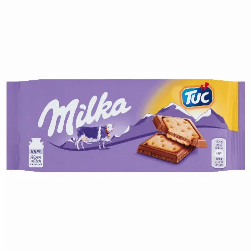 Milka Tuc alpesi tejcsokoládé sós krékerrel 87 g