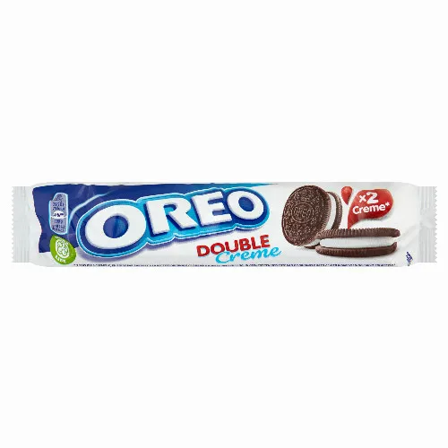 Oreo Double Creme vanília ízű töltelékkel töltött kakaós keksz 157 g