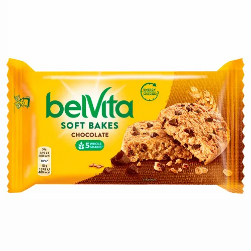 Belvita Soft Bakes gabonás keksz csokoládédarabokkal 50 g