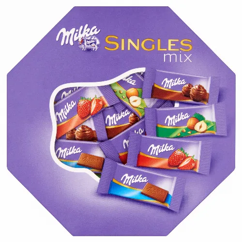 Milka Singles Mix alpesi tejcsokoládé válogatás 138 g