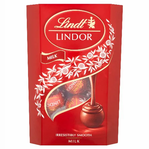 Lindt Lindor tejcsokoládé praliné lágyan olvadó töltelékkel 200 g