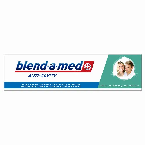 Blend-a-med Anti-Cavity Delicate White Fogkrém, 75ml