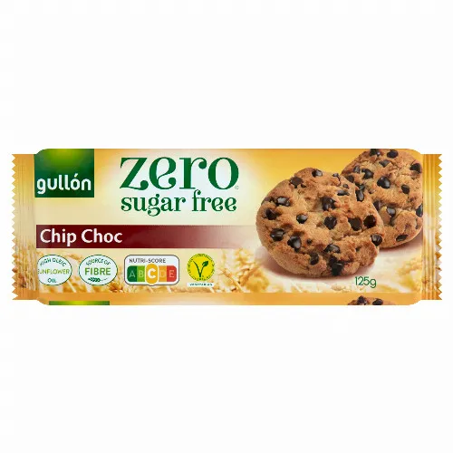Gullón Zero Chip Choc cukormentes keksz csokoládé darabkákkal, édesítőszerrel 125 g