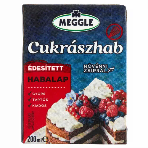 Meggle Cukrászhab UHT édesített habalap 200 ml
