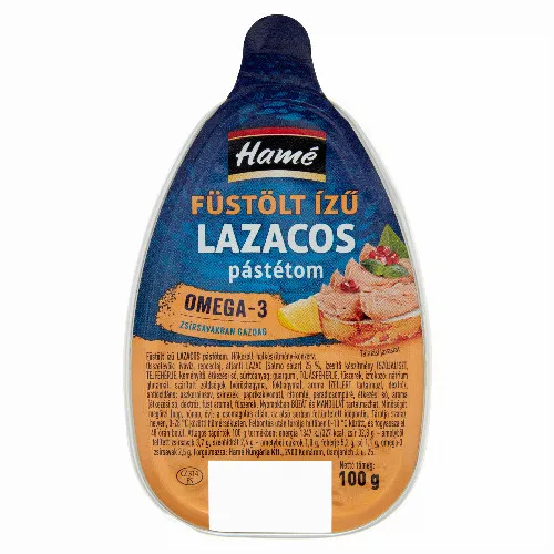 Hamé füstölt ízű lazacos pástétom 100 g