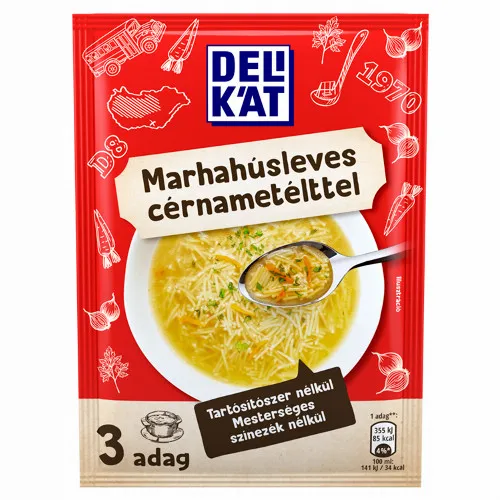 Delikát marhahúsleves cérnametélttel 73 g