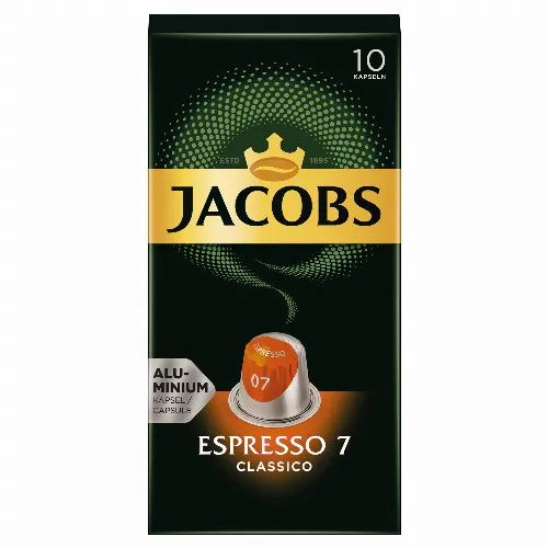 Jacobs Espresso 7 Classico őrölt-pörkölt kávé kapszulában 10 db 52 g