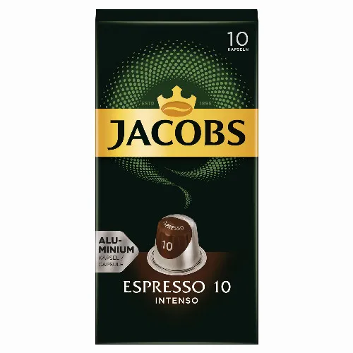 Jacobs Espresso 10 Intenso őrölt-pörkölt kávé kapszulában 10 db 52 g