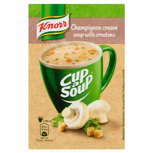 Knorr Cup a Soup gombakrémleves zsemlekockával 15 g