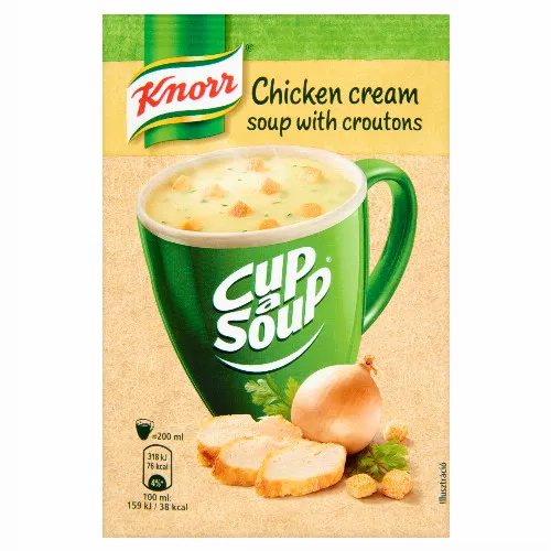 Knorr Cup a Soup csirkekrémleves zsemlekockával 16 g