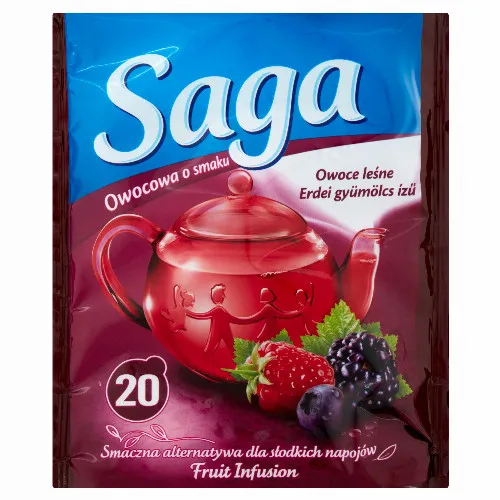 Saga erdei gyümölcs ízű gyümölcstea 20 filter 34 g