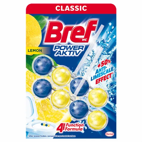Bref Power Aktiv Lemon WC frissítő 2 x 50 g