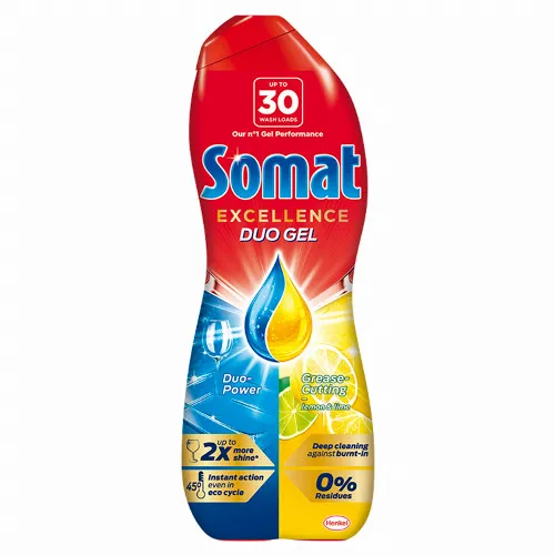 Somat Excellence Lemon mosogatógép gél 30 mosogatás 540 ml