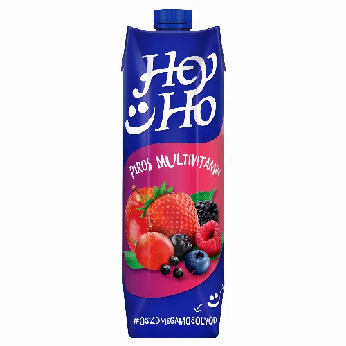 Hey-Ho Piros Multivitamin vegyes gyümölcsital cukorral, édesítőszerrel és 7 vitaminnal 1 l